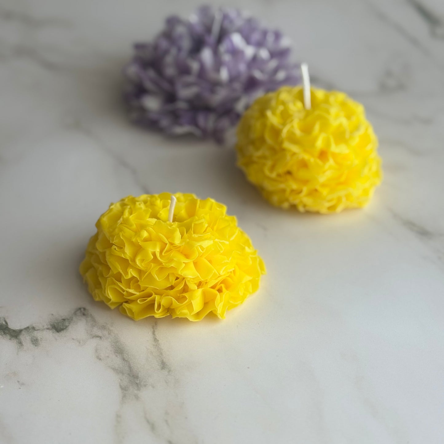 FlowerCandle:ポンポンルナ(ラナンキュラス)