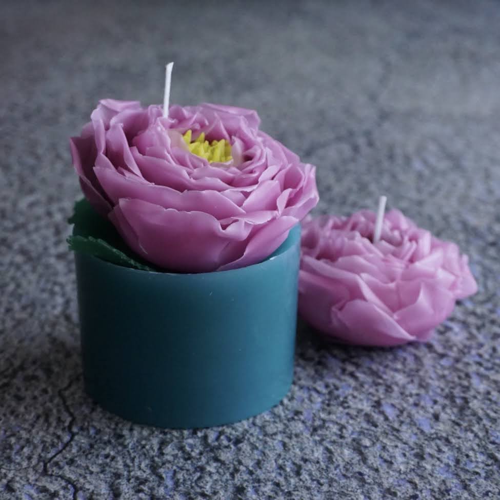 FlowerCandle：ヴァーズ（バラ）