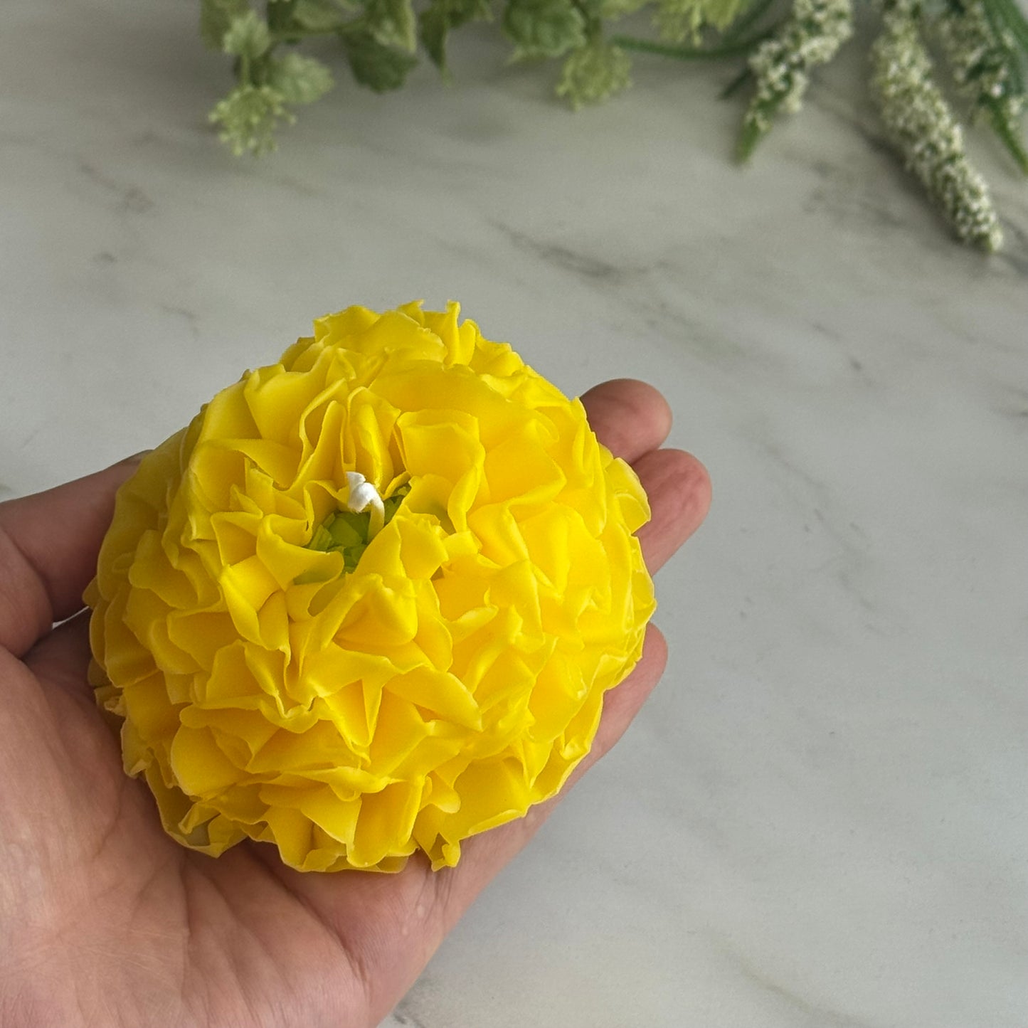 FlowerCandle：ポンポンルナ（ラナンキュラス）